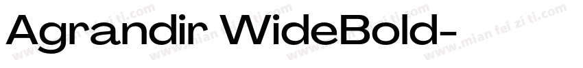 Agrandir WideBold字体转换